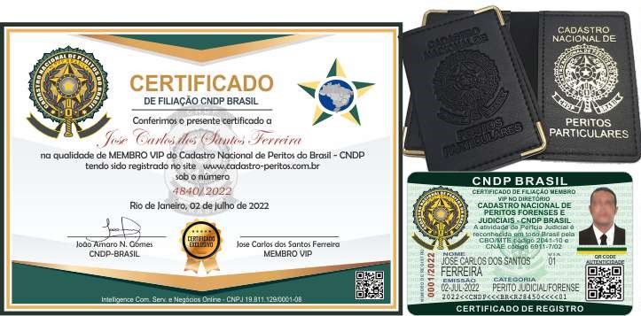 carteira de perito particular